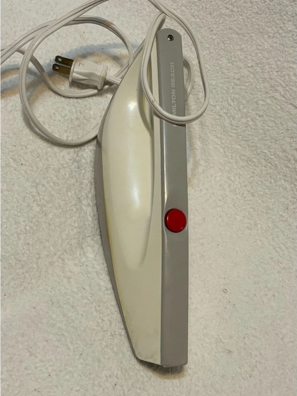 Hamilton Beach White Electric knife stainless steel blade in box